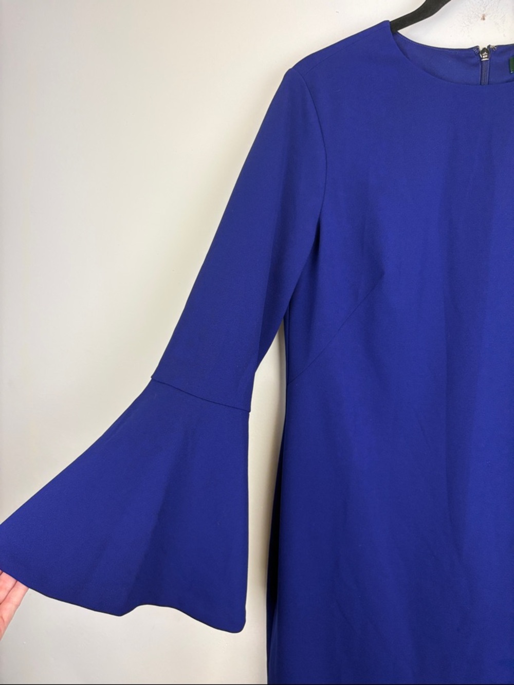 Lauren Ralph Lauren Bell Sleeve Sheath Dress | Royal Blue | Size 10 NWT - Picture 6 of 8